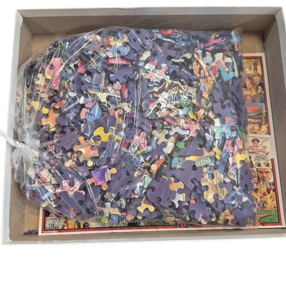 White Mountain Movies 1000 pc Jigsaw Puzzle, USED
